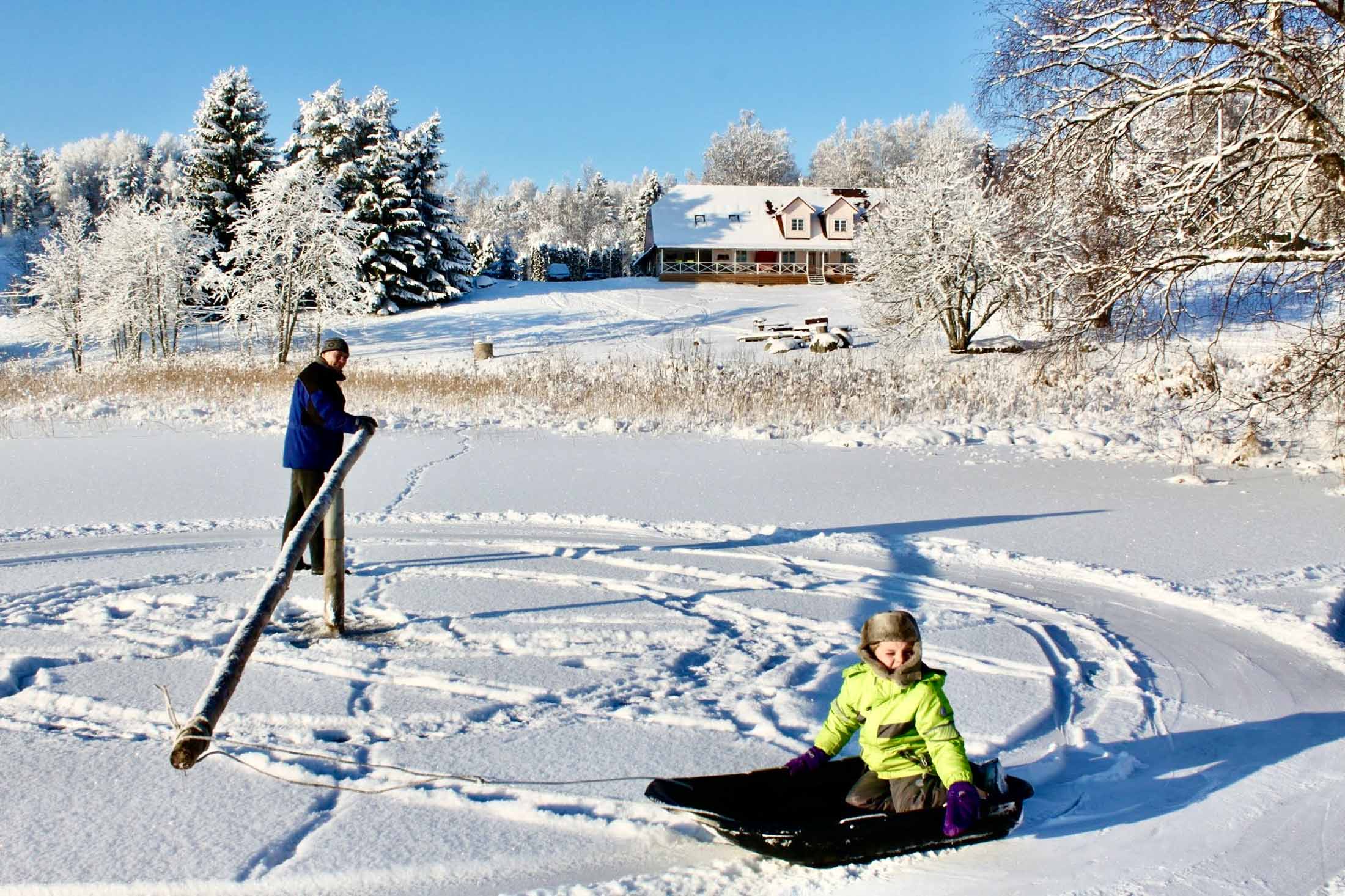 Püürhäll Vaskna turismitalus Vaskna järvel. FOTO: Kalev Annom